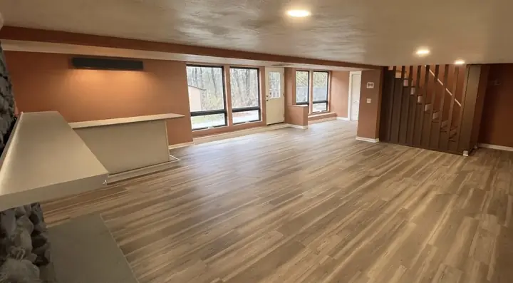 Great room flooring by Tauro Builders